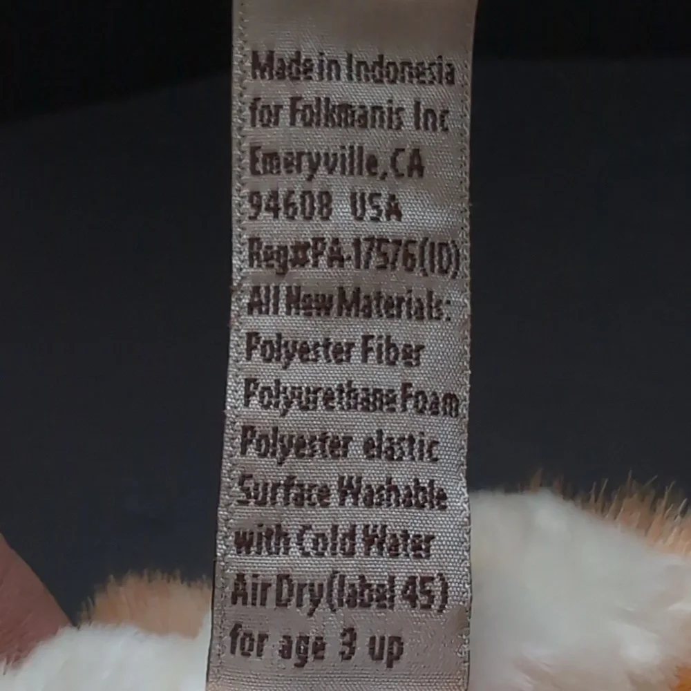 Folkmanis Orange Tabby Kitten/Cat Hand Puppet. - Picture 7 of 8